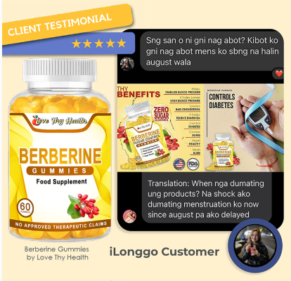 Berberine Gummies 60 pcs | Zero Sugar | Made in USA