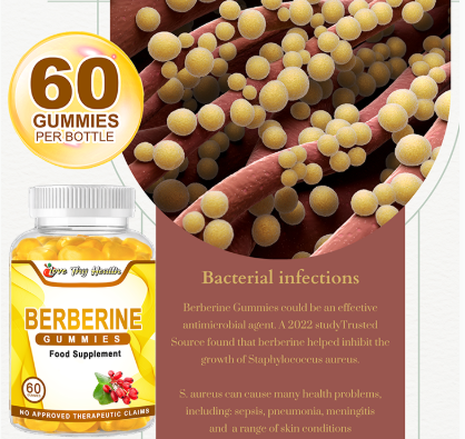 Berberine Gummies 60 pcs | Zero Sugar | Made in USA