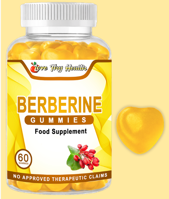 Berberine Gummies 60 pcs | Zero Sugar | Made in USA